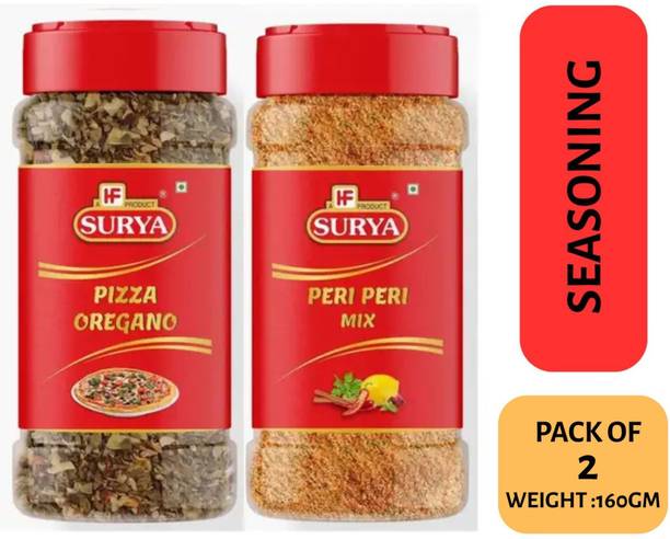 Surya Pizza Oregano 75gm & Peri Peri 85gm| Seasoning Combo