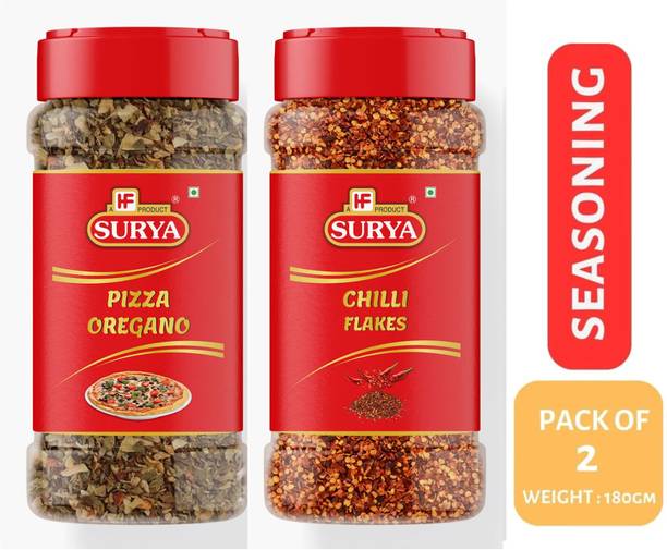 Surya PIZZA OREGANO AND CHILLI FLAKES COMBO 180gm