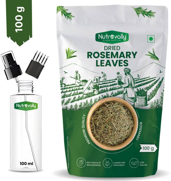 न्यूट्रो वेली Rosemary Leaves for Hair Growh with Spray Bottle + Comb Applicator