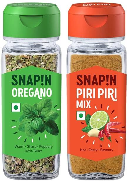 Snapin Oregano (20g x 1) + Piri Piri Mix (50g x 1) Pack of 2
