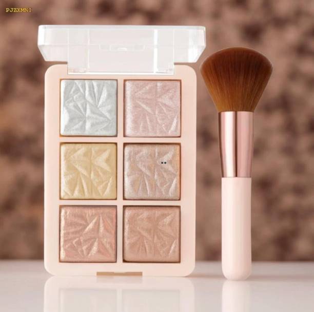 coslane Luxe Glow Geometric 6-Color Face Strobing Powder Kit Highlighter
