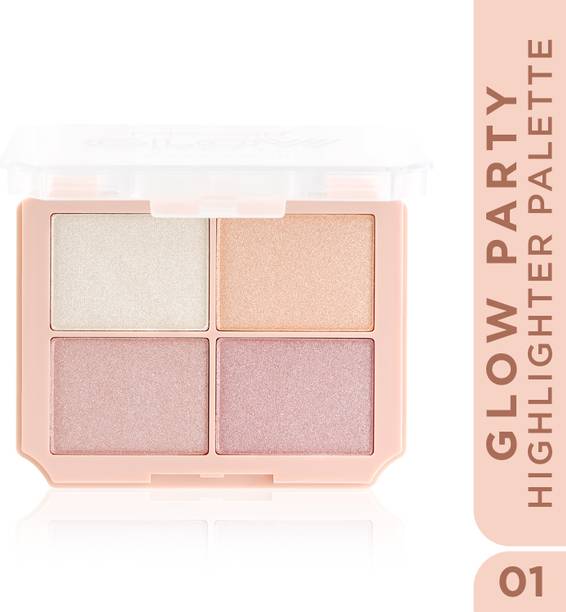 Me-On Glow Party Highlighter Palette | Ultra-Fine Shimmer | Natural Radiant Finish Highlighter
