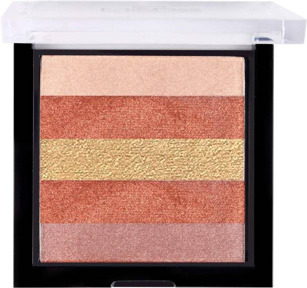 Facejewel Highlighter Shimmer & Blusher Palette for Face Makeup Highlighter