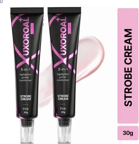 uxoroal Pink Strobe Cream 30g Pack of 2 Glow Base Moisturizer Highlighter