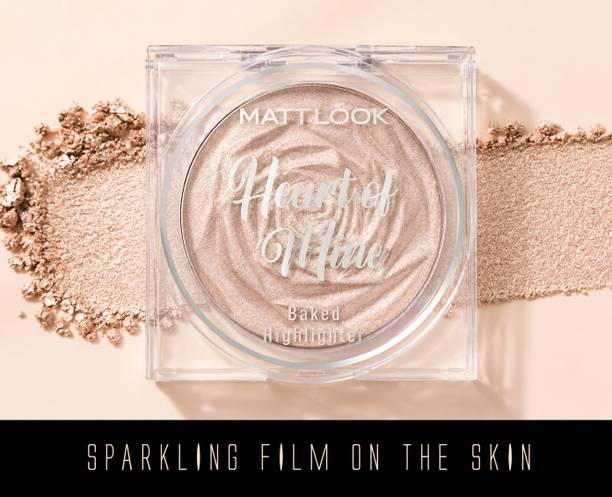 MATTLOOK Heart of Mine Natural Glow Ultra Pigment Easyblend Texture Longwear  Highlighter