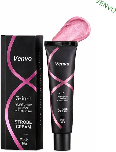 venvo 3-In-1 Highlighter, Primer & Moisturiser | Pink | Daily Glow Highlighter