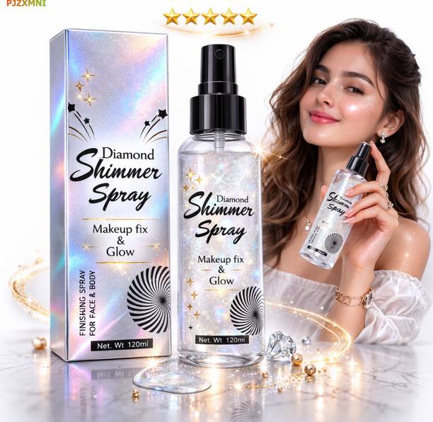 PJZXMNI Shimmer Makeup Fixer Spray For Face And Body All Day Glow