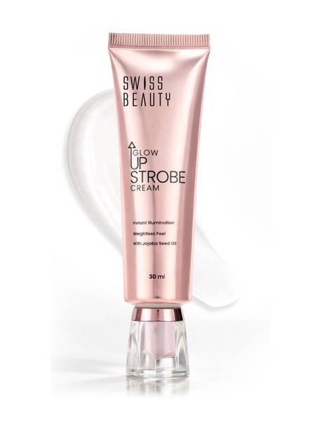 SWISS BEAUTY Glow Up Strobe Cream | Dewy Glow | Hydrating | With Jojoba Oil Highlighter