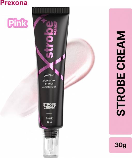 PREXONA 3-in-1 Glow Cream Pink 30g Face Primer Moisturizer Highlighter