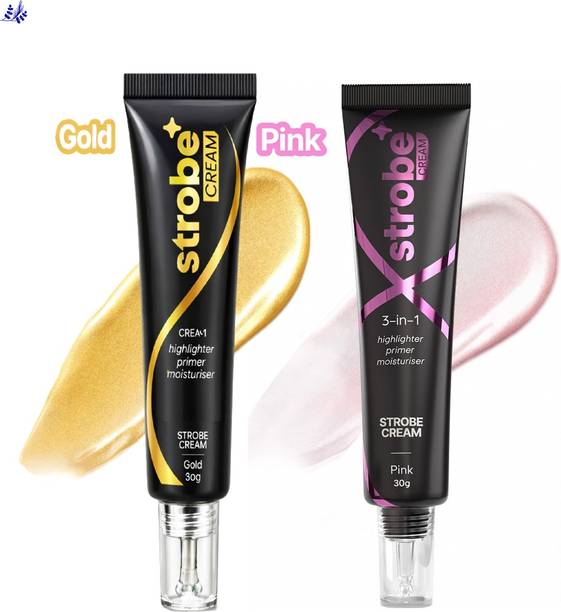 AASMP Strobe Cream Pink with Gold Hihglighter cream Moisturizing, Primer 03 Highlighter
