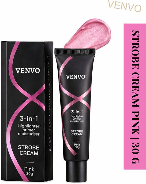 venvo Strobe Cream Pink for Glow Effect, Multipurpose  Highlighter