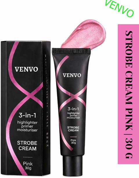 venvo Strobe Cream Pink for Face Soft Illume, Multipurpose  Highlighter