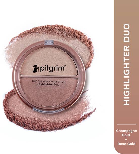 पिलग्रिम Highlighter Duo lightweight & Long Lasting Highly-Pigmented Powder हाइलाइटर