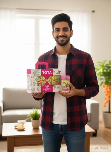 TOTA Natural and Herbal Holi Gulal Gift Pack for Holi (80 gm Each) Holi Color Powder Pack of 3