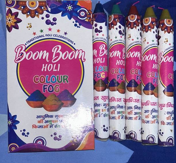 VACHASYA Smart Premium Boom Boom Holi Color Fog Holi Color Powder Pack of 5