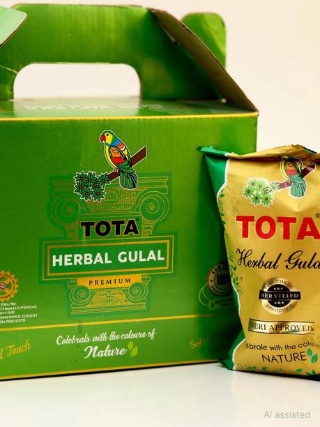 TOTA Holi Colour Herbal Gulal Colours Holi Color Powder Pack of 4