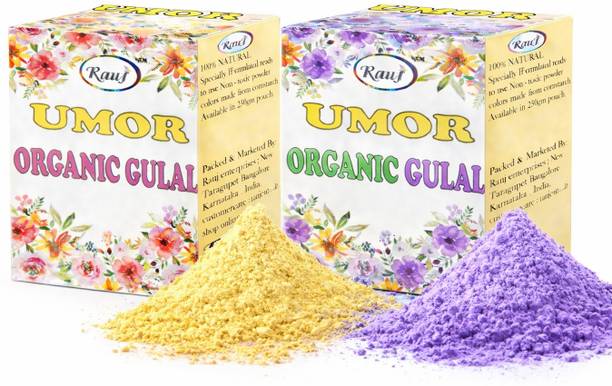 RAUJ holi color powder gulal Holi Color Powder Pack of 2