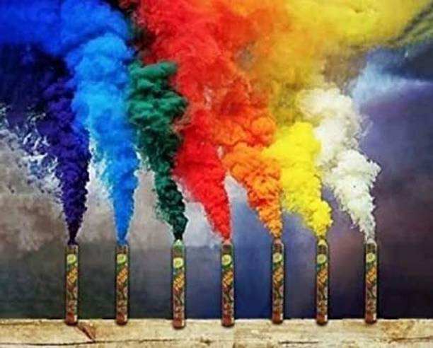 Kamy Traders Color Herbal and Eco Friendly Fog Color, Stage Performance Holi Color Powder Pack of 5