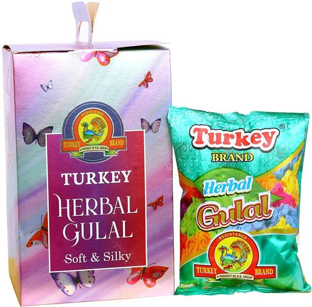 TOTA Turkey 100% Natural Holi Colours Herbal Gulal Powder Holi Color Powder Pack of 5