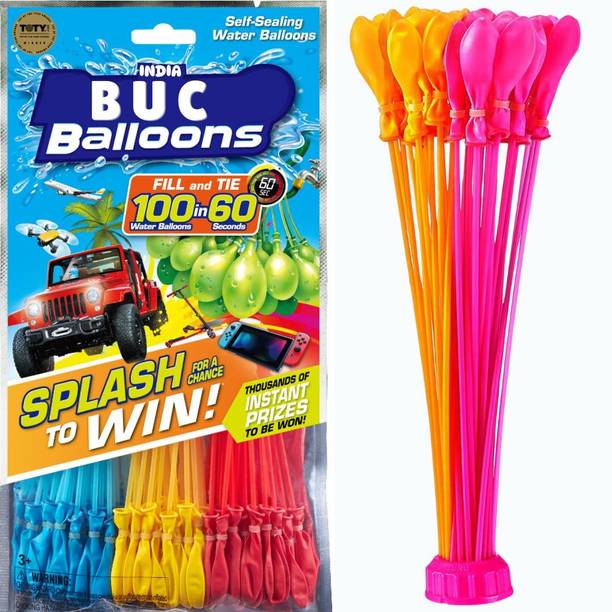 BUC Magic Water Balloon Holi Festival Water Balloon For Kids 37 Pcs Premium Quality Holi Color Paste Pack of 1
