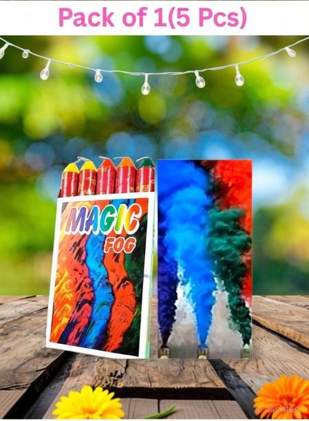 AMB 5 Pcs Holi Gulal Fog Smoke Colors for Holi Celebration & Festival Fun Holi Color Powder Pack of 1