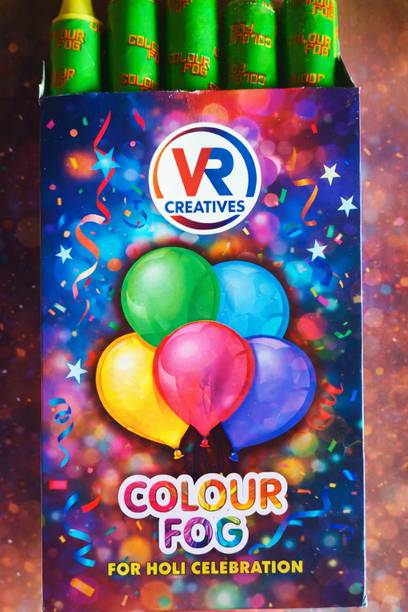 VR Creatives Large Size Holi Smoke Fog Holi Color Powder Pack of 5