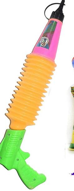 TOTAA Pichkari Dry Colors in Air Natural and 1 Refillable Pichkari and 2 Packets Holi Color Powder Pack of 1