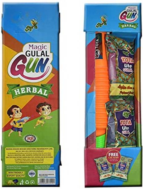 Kamy Traders Herbal Holi Magic Gulal Shooter/ Pichkari Gun Holi Color Powder Pack of 1