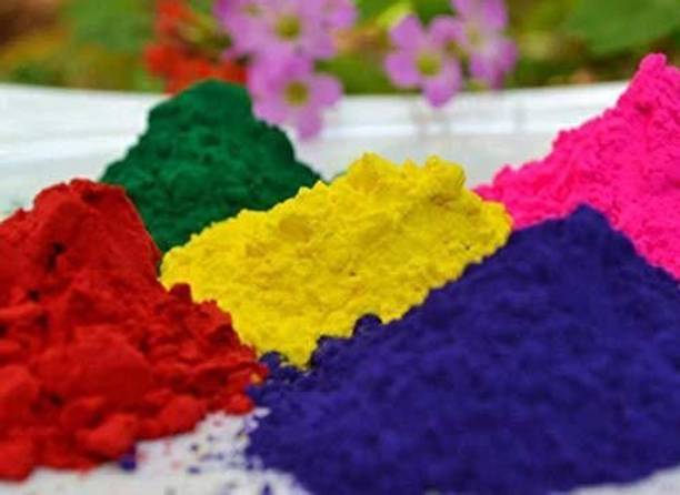 Nutri Hub Soft & Silky Holi Gulal | All Holi Color | 900g | 180g Each Holi Color Powder Pack of 1