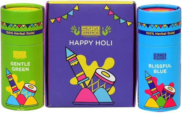 Help us Green help us green Herbal Holi Color Powder Pack of 2