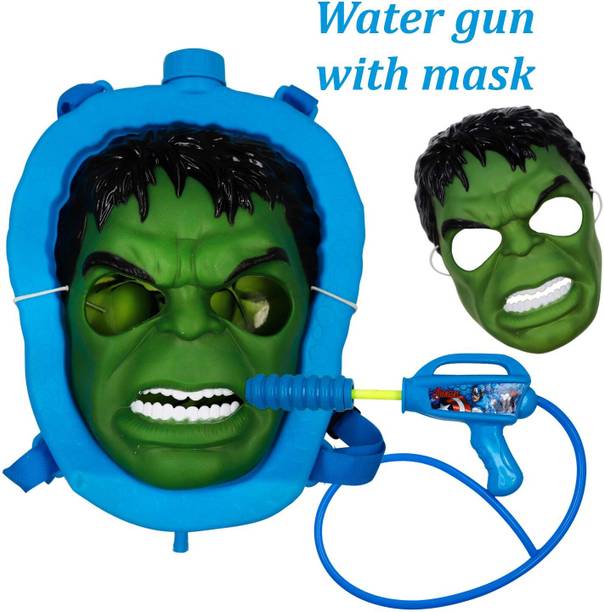 giftsrus Hulk Pichkari with Mask for Holi-Avengers Water Gun Tank Puchkari Holi Color Paste Pack of 1