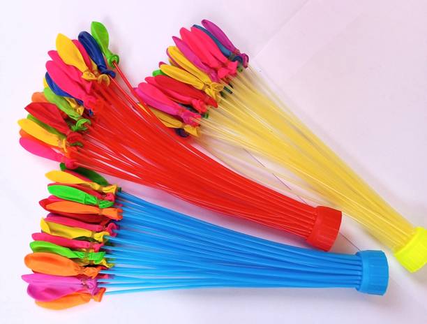 gracy Holi Magic Balloon Fill in Few Second Auto Tie 111 Magic Holi color Balloon Holi Color Powder Pack of 2