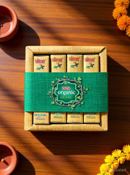 TOTA Vibrant, Non-Toxic Natural Gulal – Eco-Friendly Colors for Holi Joy Holi Color Powder Pack of 4