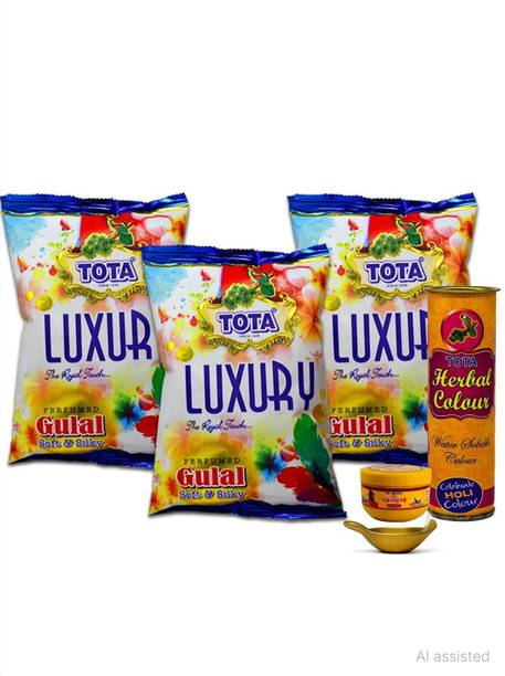 TOTA Celebrate Holi with Gulal – Bright, Skin-Safe & Long-Lasting Festive Colors Holi Color Powder Pack of 5