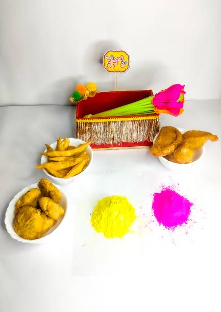 ExpressGifts Herbal Color, Shahi Thandai, Mukhpaan, Meethi Saunf/fennel seeds, Mithi Supari Holi Combo
