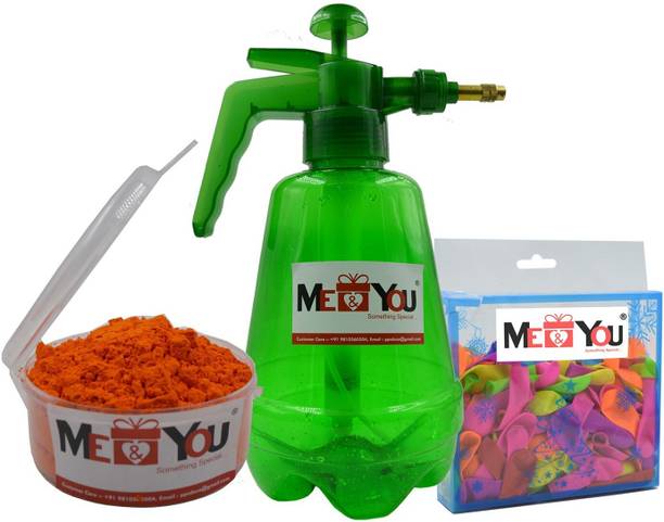 ME&YOU Pichkari, Color, Balloon Holi Combo