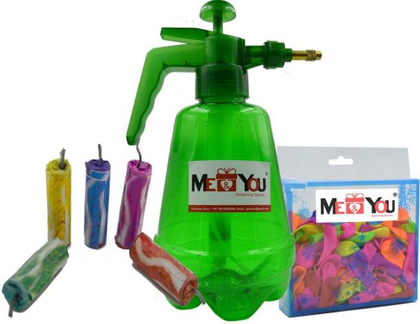 ME&YOU Pichkari, Color, Balloon Holi Combo