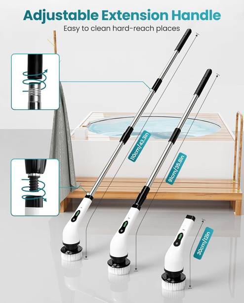 PRO99S Electric 9-in-1 Spin Scrubber for Bathroom, Kitchen, Floor & Car Home Cleaning