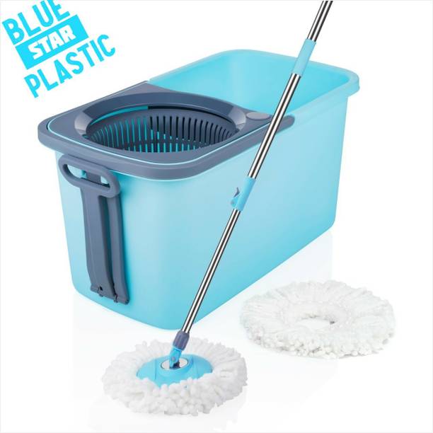 PINEVINTA BLUE STAR PLASTIC HANDLE MOP SET Mop Set