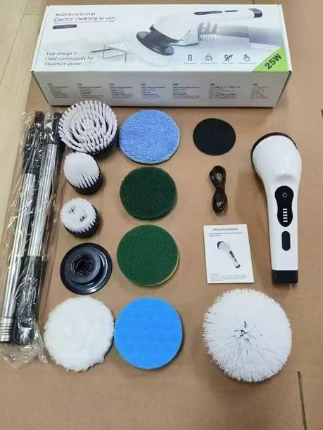 DHULKI Electric Spin Scrubber 9 in 1 Spin brush Cleaning Brush