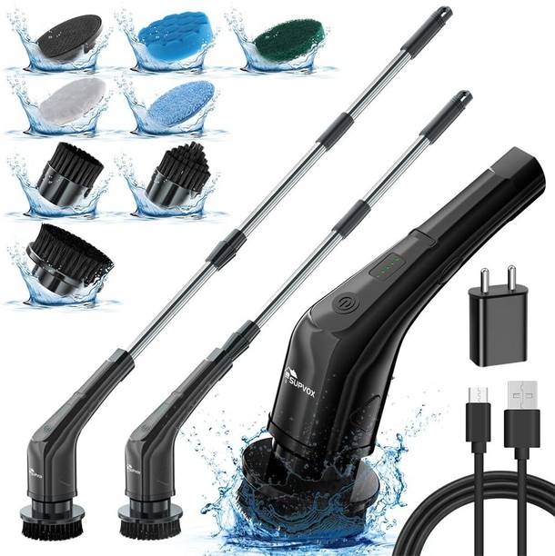 maycreate Electric Spin Scrubber Cordless Cleaning Brush with Adjustable Handle Cleaning Brush