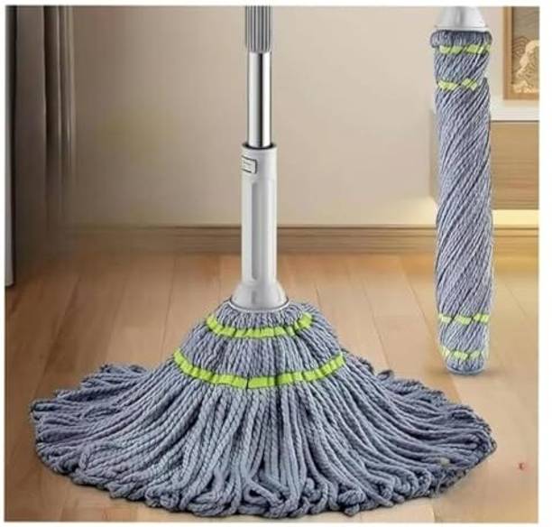 HAAD VAID Microfiber Twist Floor Mop with Squeeze Stick | Heavy Duty Dust Cleaning Pocha Mop