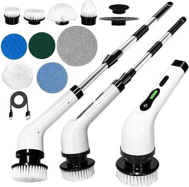 Flexi Madhav Electric Spin Scrubber 10 in 1 Electric Mop Home Cleaner, Wet and Dry Brush Cleaning Brush