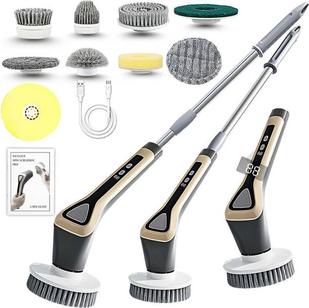 Wefilter Electric Spin Scrubber for cleaning Bathroom, Floor, Tile, Kitchen Cleaning Brush