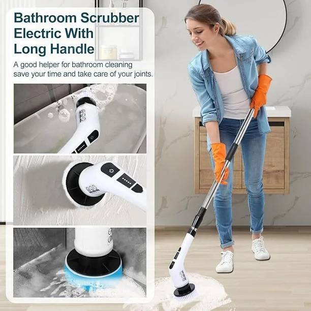 Wengonvila Home Cleaning Electric Spin Brush Set with Powerful Rotation Cleaning Brush
