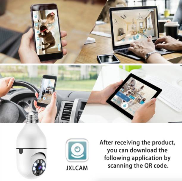 YAROH CAME31-RA182-Bulb Camera Indoor HD CCTV Wireless Camera | Security Camera Security Camera