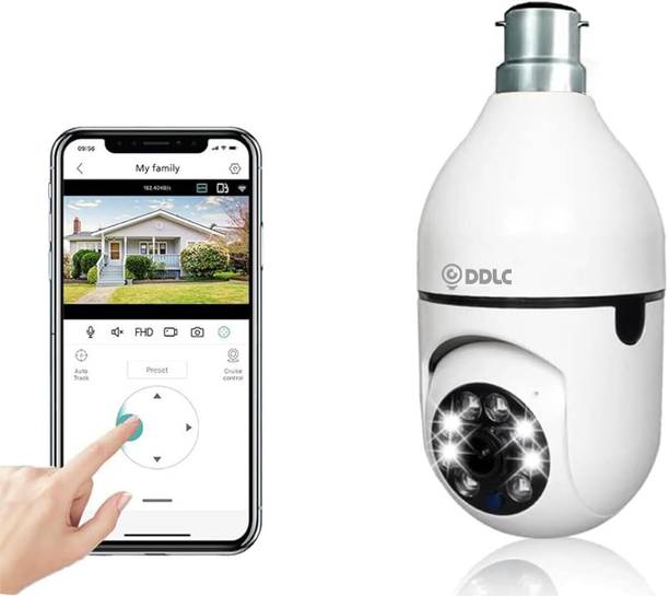 DDLC Wi-Fi Bulb CCTV Camera 1080p Wireless PTZ Bulb Shape Indoor 360° Smart Security Camera