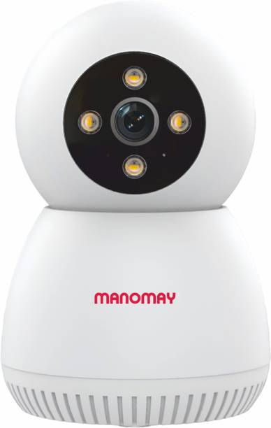 Manomay BIS Certified STQC 3MP Smart WiFi Wireless Full View Pan-Tilt CCTV Home Security Camera