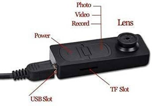 PERAMISYM Portable Hidden Button Camera with HD Video and Audio Recording Capability Spy Camera
