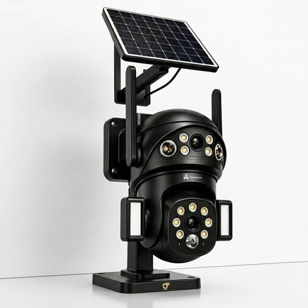 ApnaCam 5MP FHD 4G Solar Dual Lens Mini Pan-Tilt/Storage 128GB /Cloud CCTV Security Camera